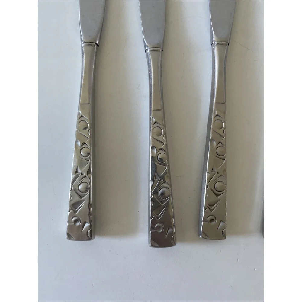5 Dinner Knives Hollow 1847 Rogers IS International NAVAHO Stainless 8 7/8